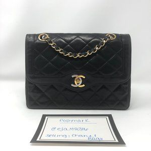 CHANEL Small Black Vintage Paris Double Flap
